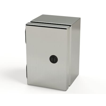 Saginaw Control & Engineering 1/4 Turn Latch Electrical Enclosures, 6 in H, 4 in D, 4 in W, NEMA 3R, 4, 4X, 12, 13 SCE-604ELJSS